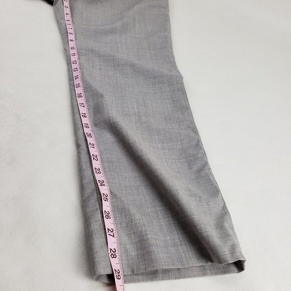 Pendleton Virgin Wool Dress Pants Womens 12 Petite Gray Wide Leg Lined Trousers - Picture 14 of 15